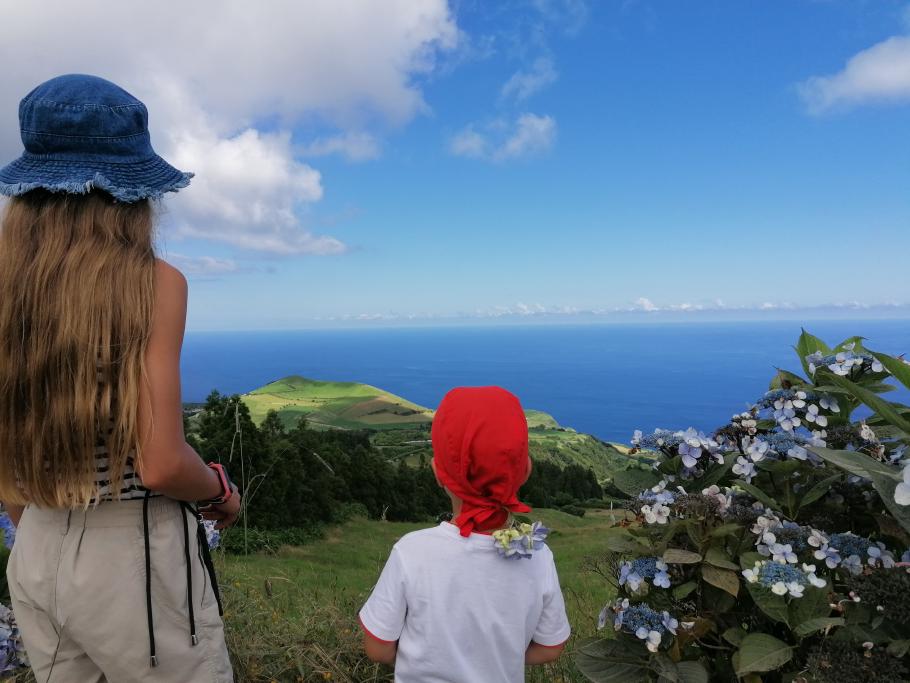 In Richtung Meer ist es am blausten