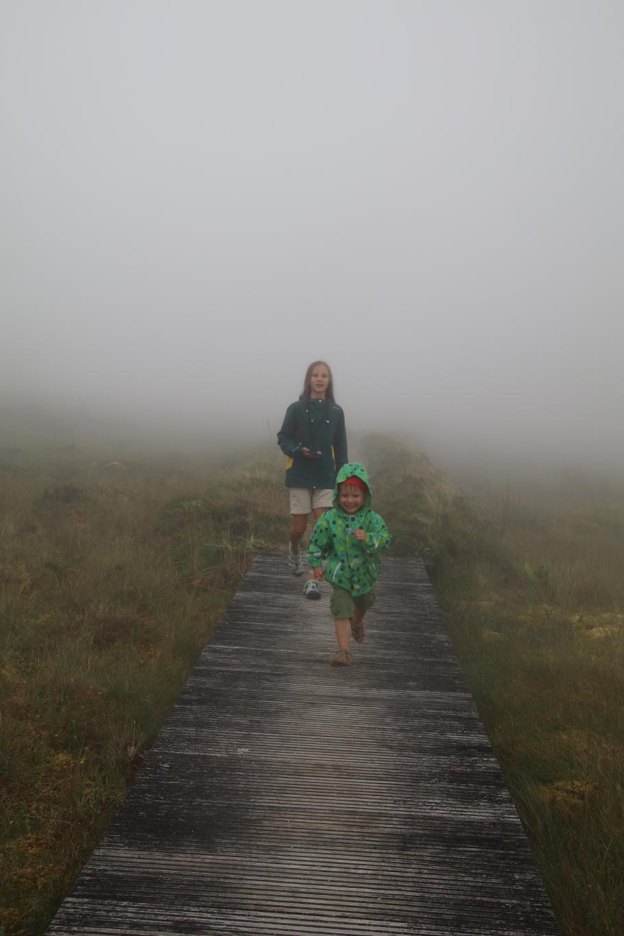 Der Nebel stört Mattis überhaupt nicht