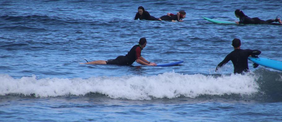 Ich warte noch nicht auf die perfekte Welle - eine nicht allzu Große reicht erstmal