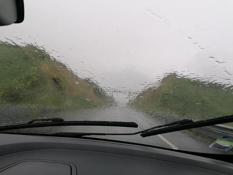 Zum Baden müssten wir nur mal aussteigen.