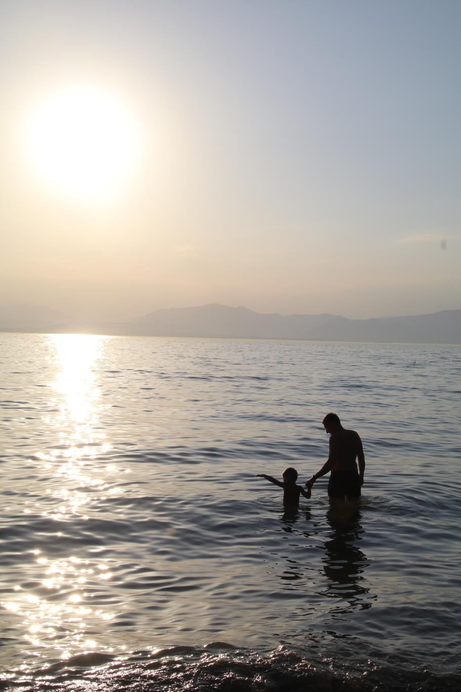 Der abendliche Gardasee ist warm wie eine Badewanne