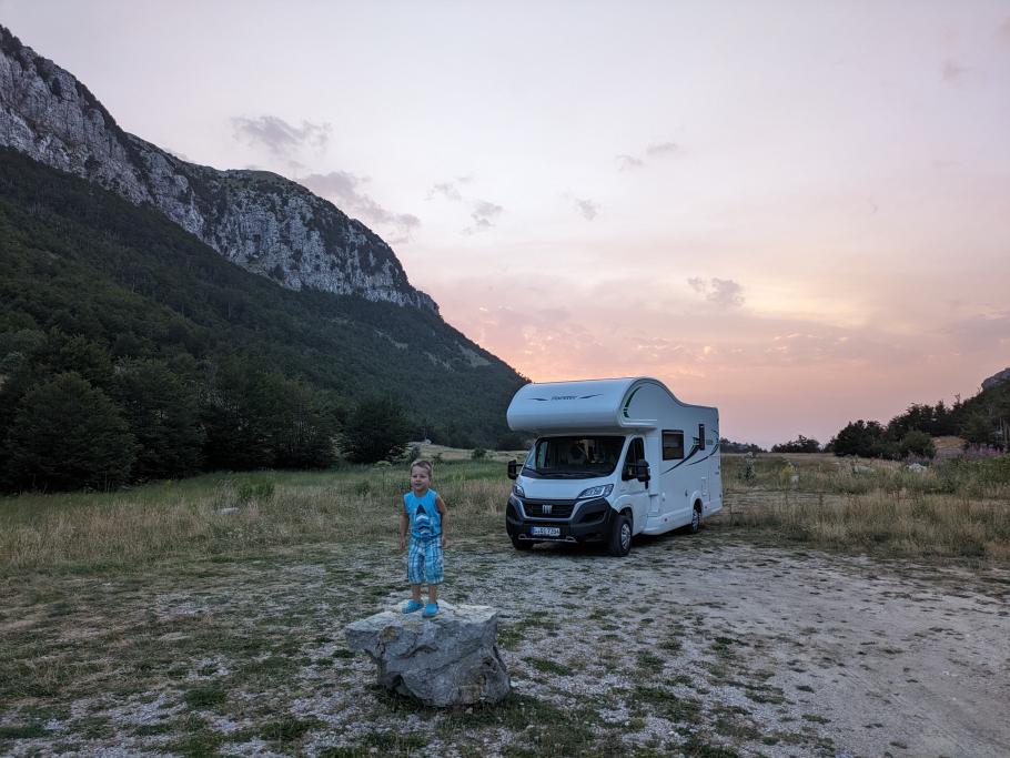 Der Stellplatz hier ist wunderschön gelegen