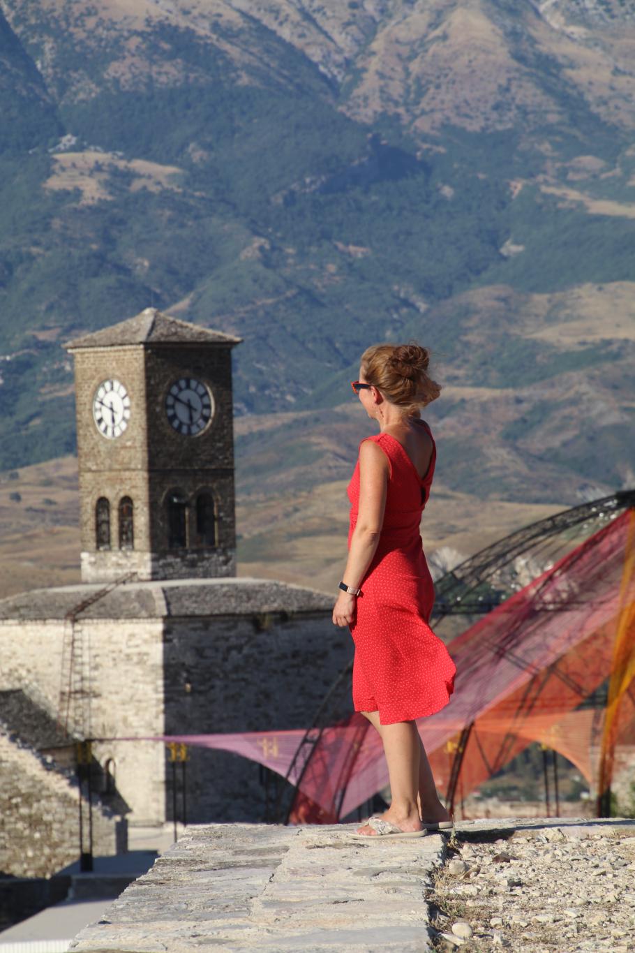 Anke genießt die Aussicht