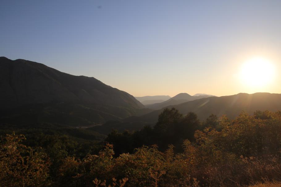Durch diese Berge führt die Route
