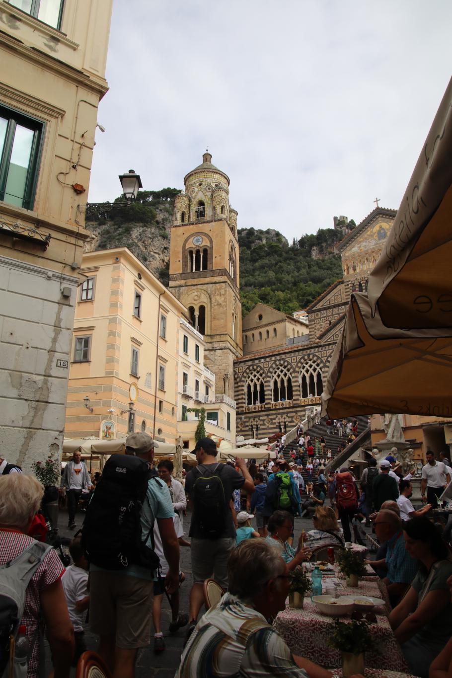 In Amalfi herrscht ein großes Gedränge