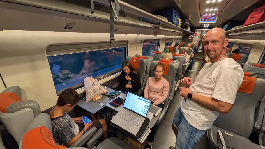 Im richtigen Schnellzug mit den richtigen Sitzplätzen zur richtigen Zeit - Tren Italia ist bisher unser Favorit