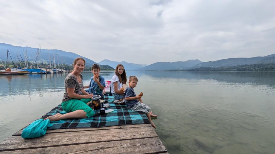 Pünktlich zum Essen kommt die Sonne heraus.
