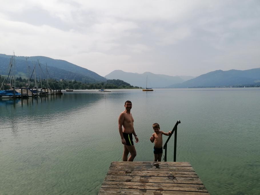 Draußen ist es deutlich wärmer als im See