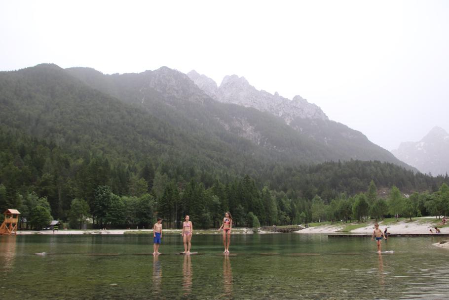 Baden, ohne nass zu werden.