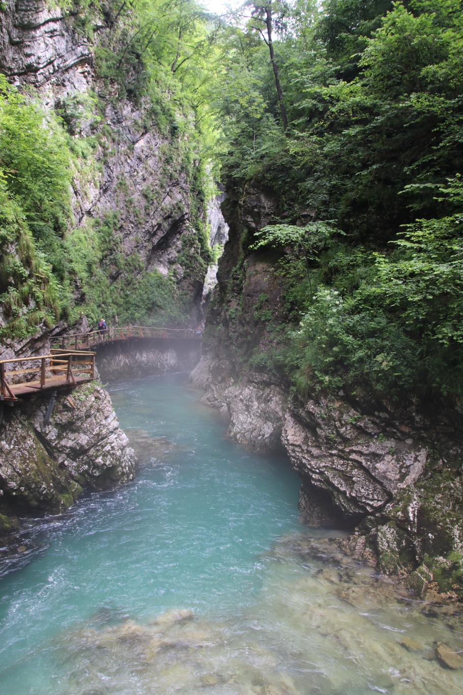 Über Holzpfade geht es bequem durch die Schlucht