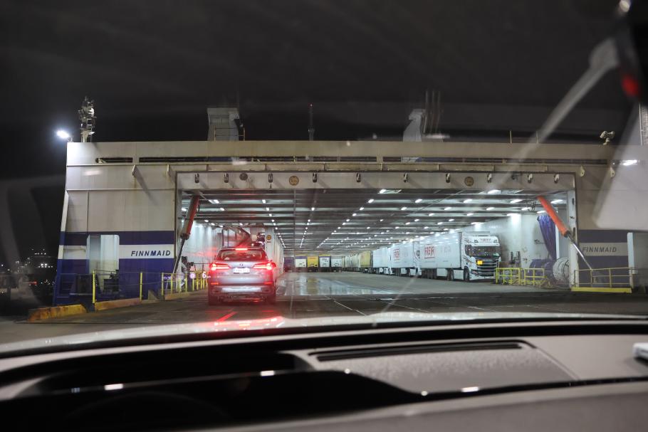 Wir entern die Finnmaid, die die nächsten 30 Stunden unser Zuhause sein wird