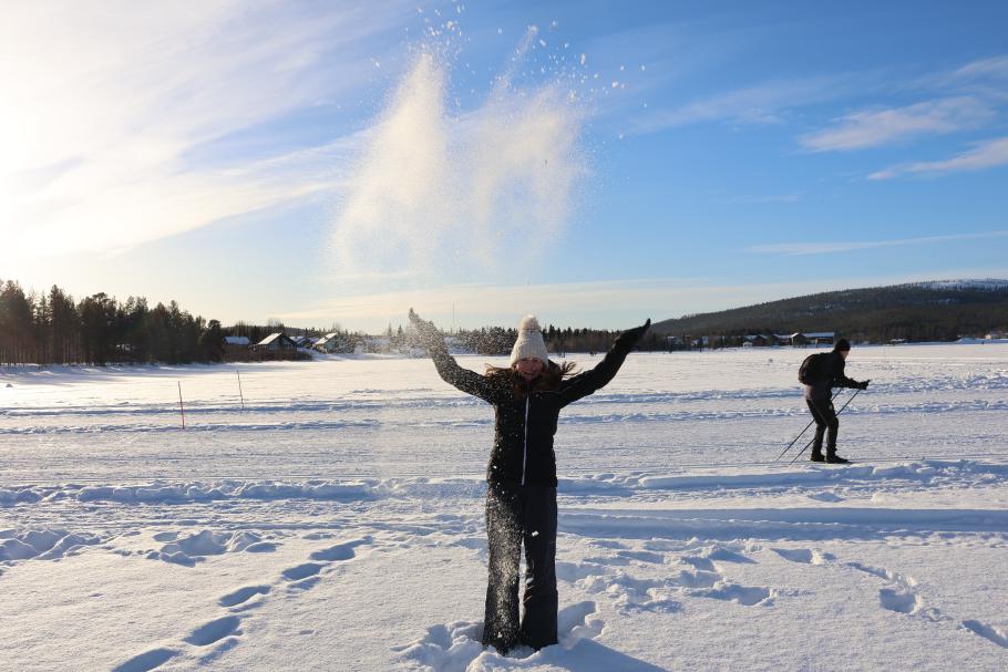 Der viele Schnee begeistert uns