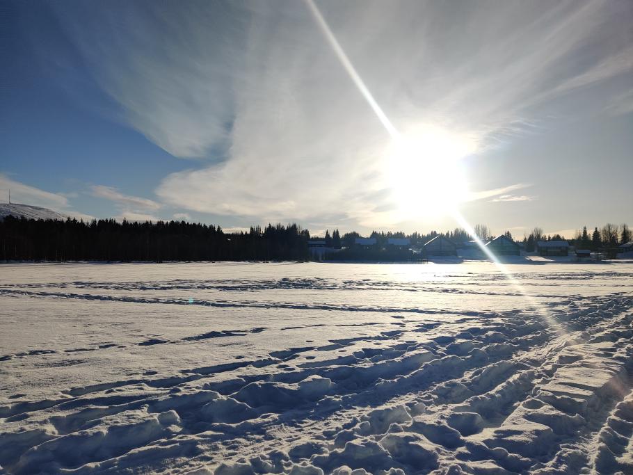Die Winterlandschaft verzaubert uns