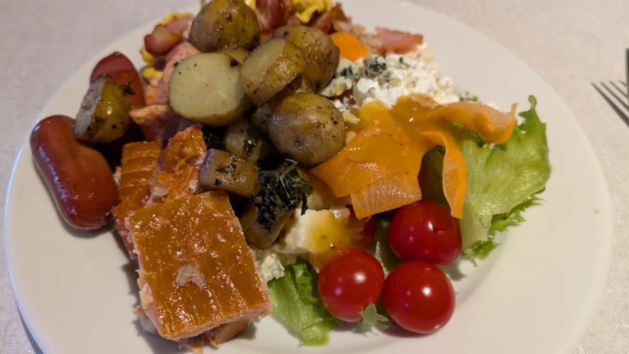 Natürlich isst nicht nur das Auge mit, sondern vor allem auch der Magen. Eine Portion Frühstück zum satt werden.