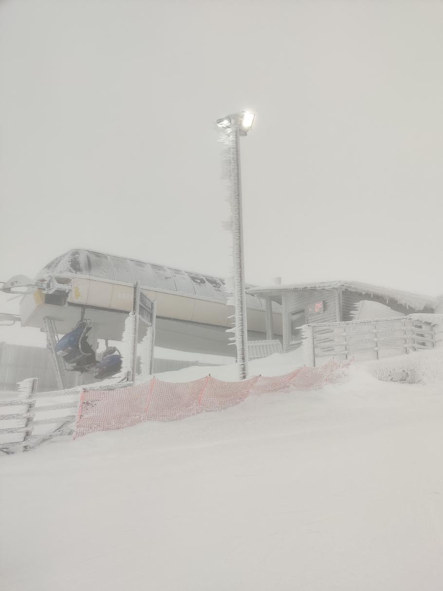 Nicht sehr einladend, aber wir sind warm eingemümmelt