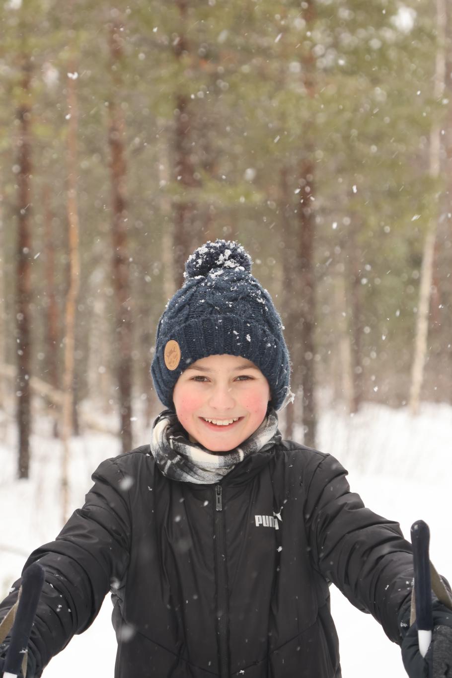 Felix schneit so langsam ein