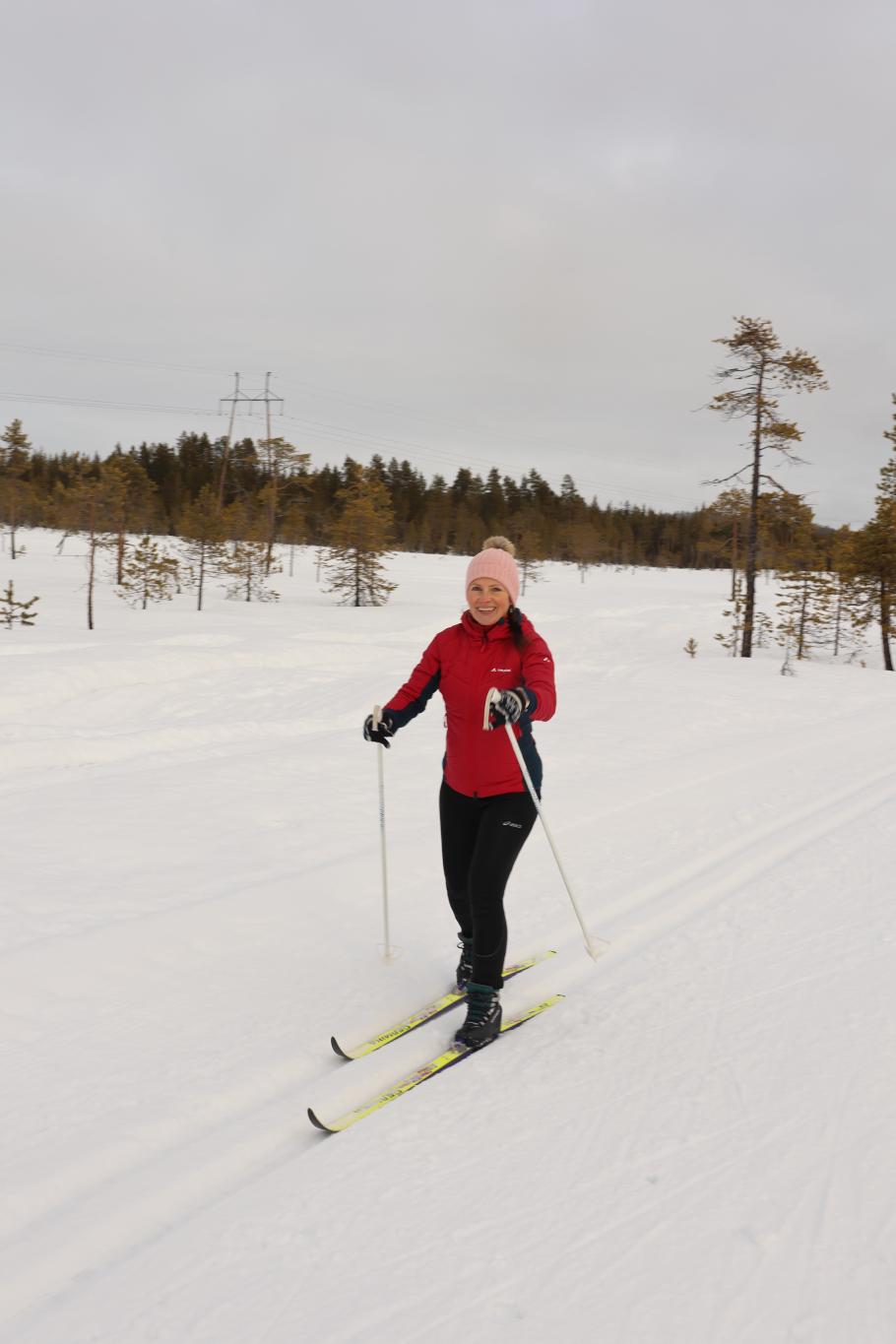 Anke ist happy bei so viel Schnee
