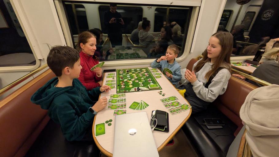 Zum Abschluss des Tages gibt es noch eine Spielerunde