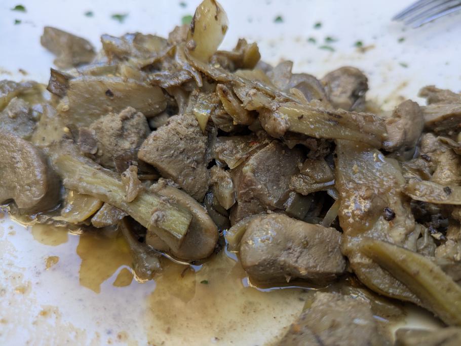 Coratella - Innereien vom Lamm mit Artischocken. Schmeckt wirklich lecker!