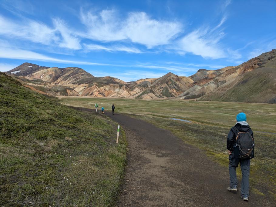 Bei dem Wetter und der Landschaft macht das Wandern richtig Spaß