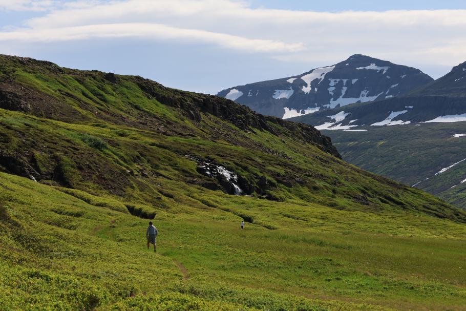 Ich könnte stundenlang durch diese Landschaft wandern. Machen wir auch.
