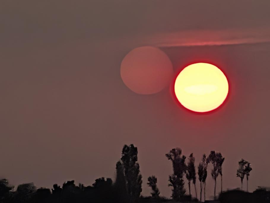 Sonnenuntergang kurz vor Florenz