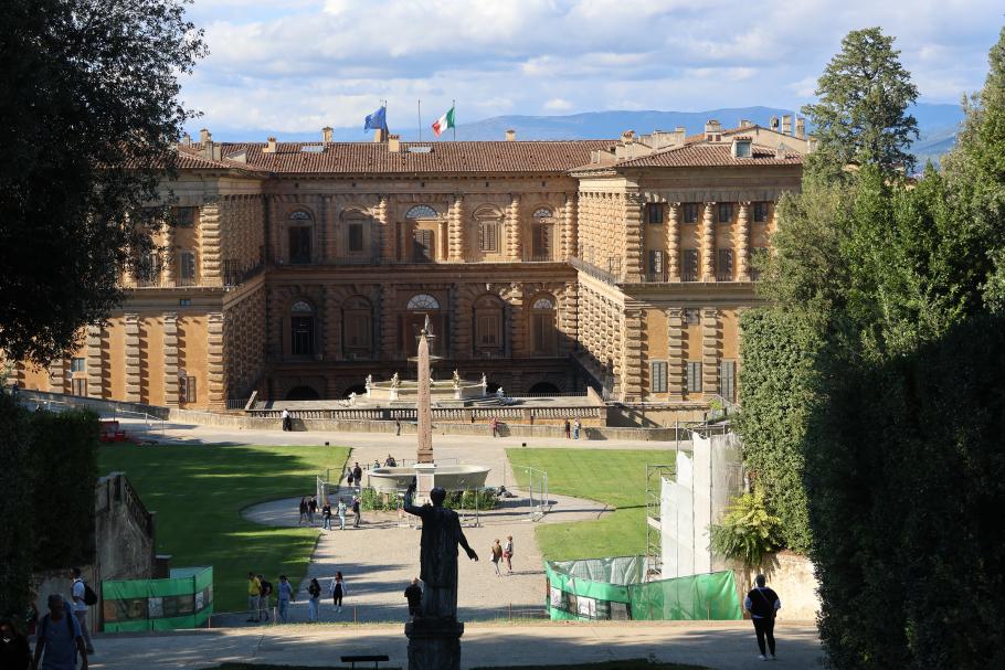 Palazzo Pitti, der punkvolle Hauptsitz der Medici